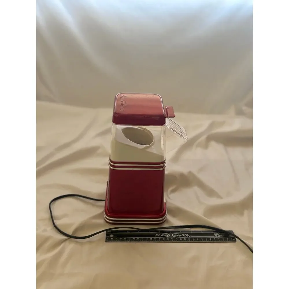 Nostalgia Electrics Mini Retro Popcorn Maker RHP310 Red Hot Air Popper 1950s